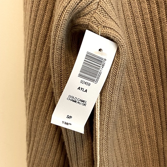 BNWT Aritzia Wilfred Ayla Sweater in Gold Camel (no tags) - Picture 5 of 8